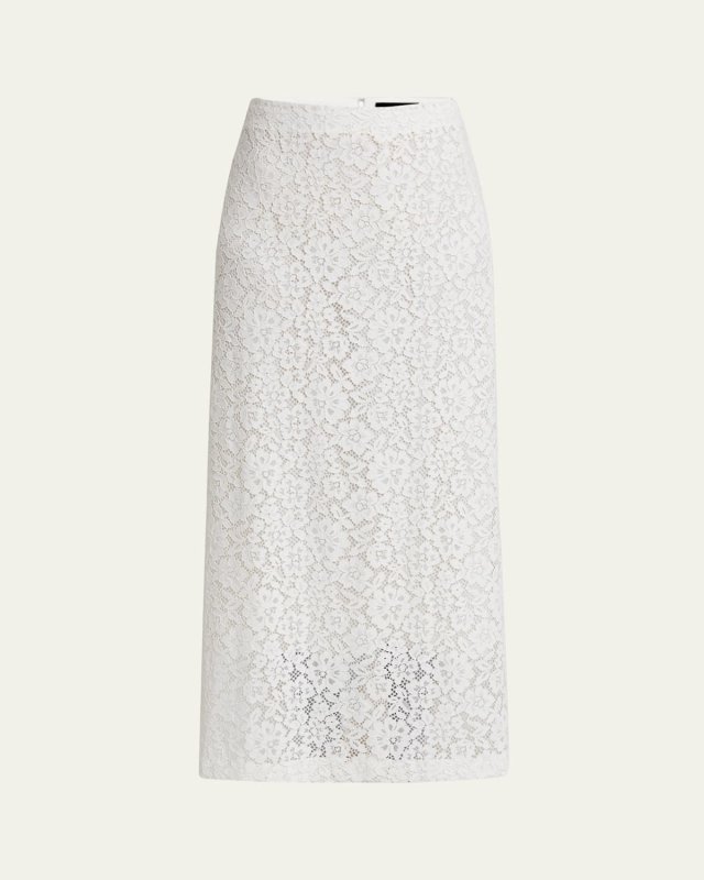 Jasmine Long Stretch Lace Skirt